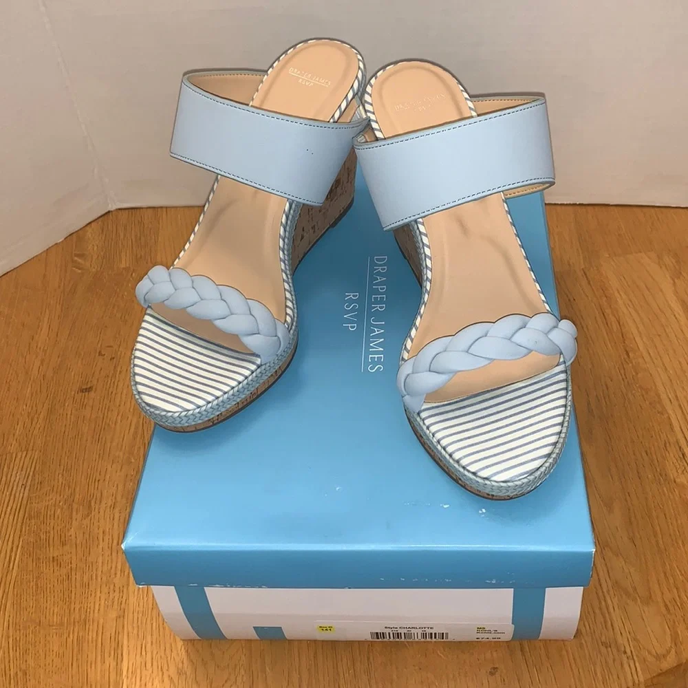 Draper James wedge sandals new in box - Picture 1 of 7